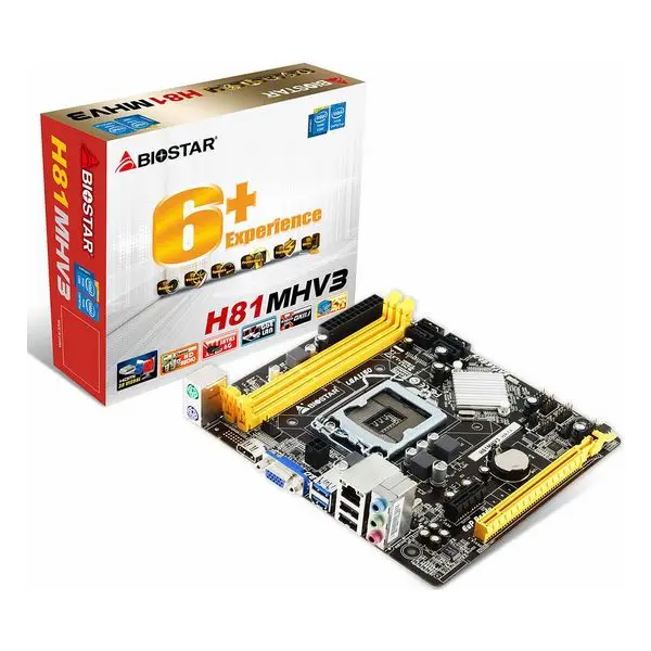 Материнская плата Biostar H81MHV3 mATX DDR3 LGA1150 | Компьютеры и офис