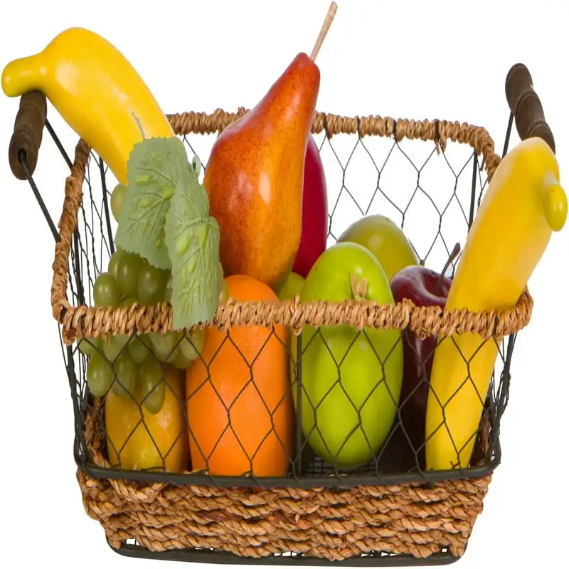 Wire Storage Basket with Handles and Seagrass by Co. Picnic basket Woven basket Baskets for flowers Undershelf storage basket C
Wire Storage Basket with Handles and Seagrass by Co. Picnic basket Woven basket Baskets for flowers Undershelf storage basket C