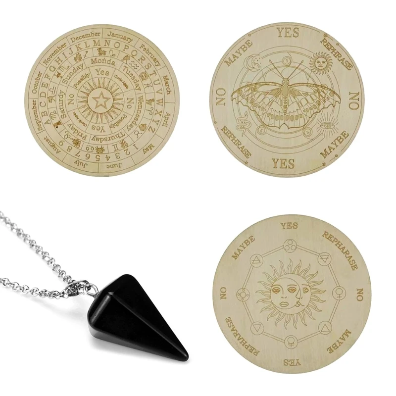 Pendulum Boards Divination Supplies High Quality Wood Made Board Funny Kids Toy Witch Craft 
Pendulum Boards Divination Supplies High Quality Wood Made Board Funny Kids Toy Witch Craft