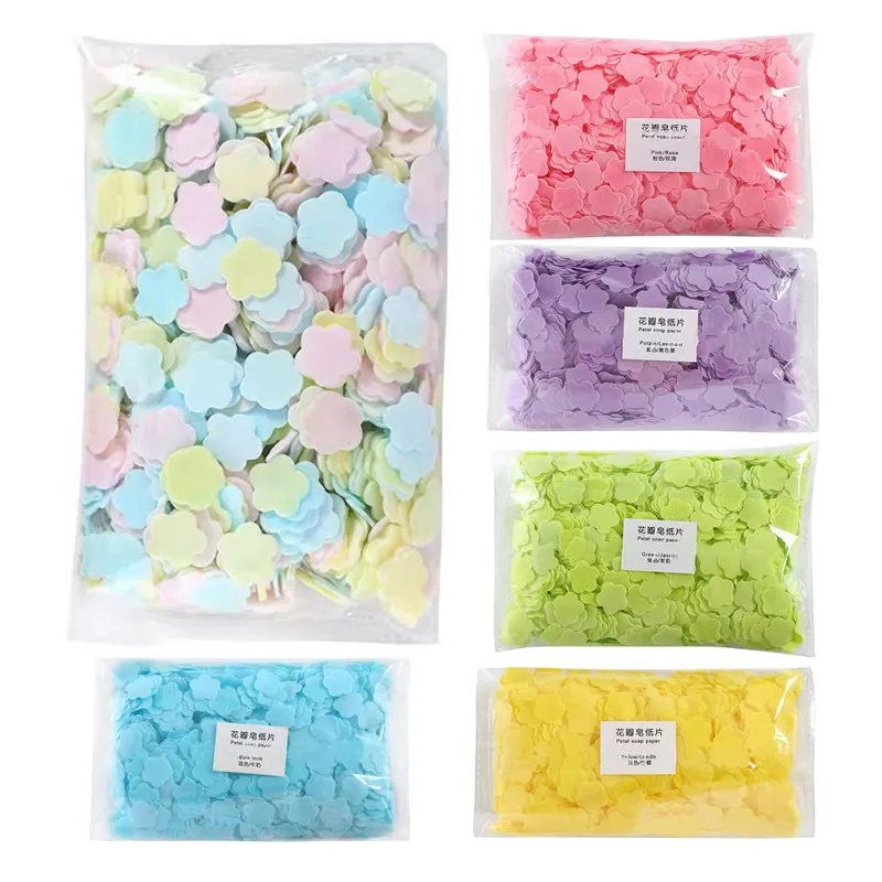 200/1000 PCS Portable Disposable Paper Soap Travel Soap Paper Sheets Flowers Shape Mini Scented Slice Sheets For Outdoor Washing
200/1000 PCS Portable Disposable Paper Soap Travel Soap Paper Sheets Flowers Shape Mini Scented Slice Sheets For Outdoor Washing