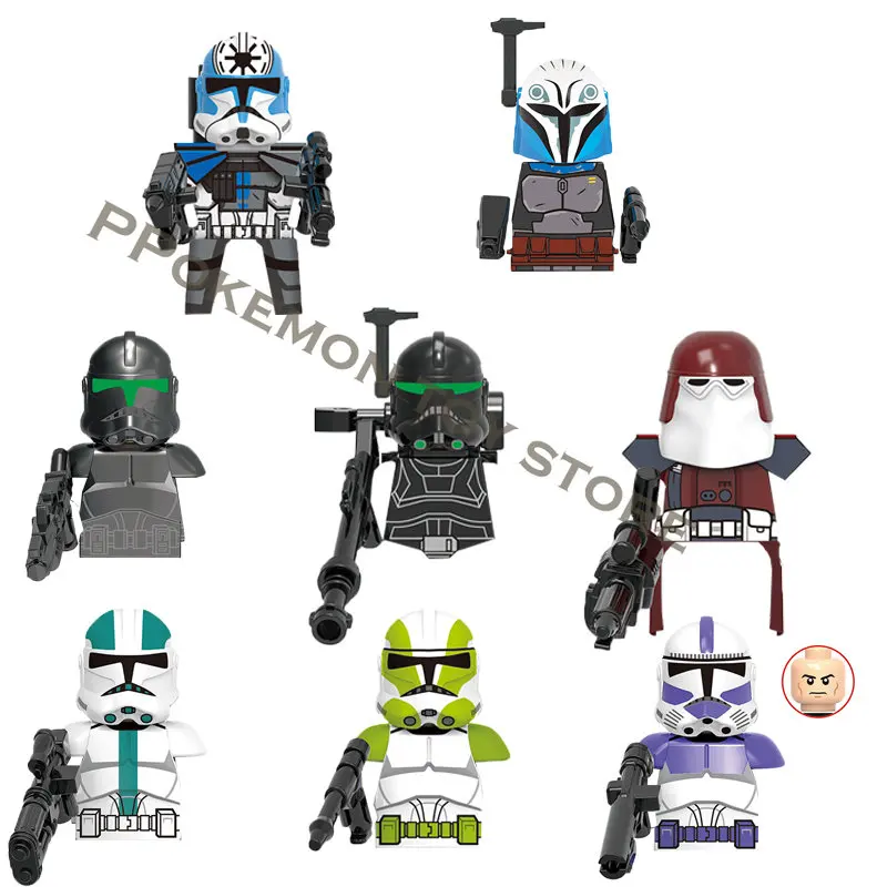 Disney Clone Force 99 Corsshair Jesse Grey Howzer Bo-Katan Kryze Galictic Marines Minifigure Building Blocks Star Toys Gift
Disney Clone Force 99 Corsshair Jesse Grey Howzer Bo-Katan Kryze Galictic Marines Minifigure Building Blocks Star Toys Gift