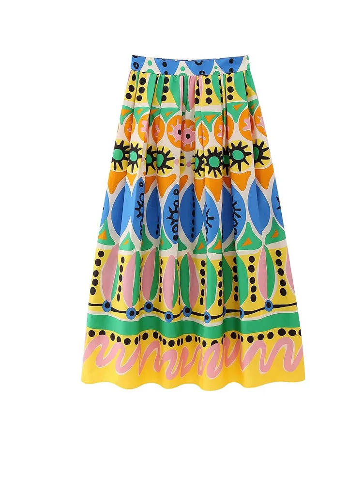 Kumsvag 2023 Women Summer Loose Skirts Vintage Sweet Print Zipper Ankle-Length Female Elegant Street Holiday style Skirt Clothes
Kumsvag 2023 Women Summer Loose Skirts Vintage Sweet Print Zipper Ankle-Length Female Elegant Street Holiday style Skirt Clothes