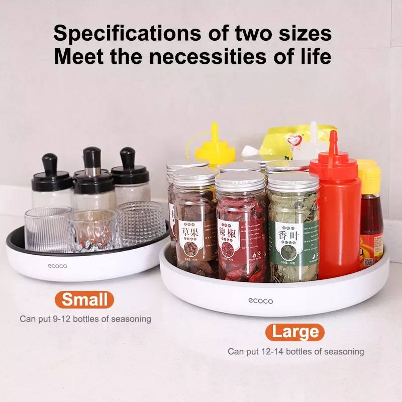 Rotating Spice Storage Rack Multifunctional Seasoning Organizer Shelf Oilproof Non-slip Tray Supplies Holder For Kitchen
Rotating Spice Storage Rack Multifunctional Seasoning Organizer Shelf Oilproof Non-slip Tray Supplies Holder For Kitchen