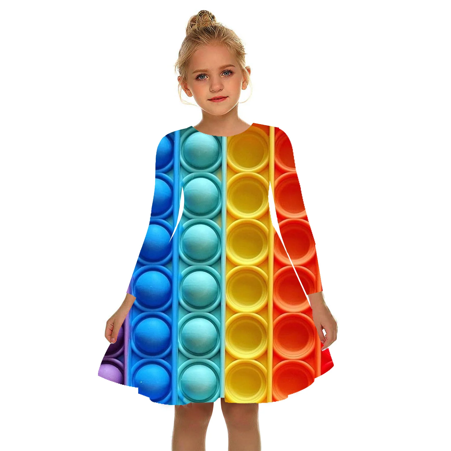 Shiatsu Toy Rainbow Print Dress Girls Gift 3D Print Color Circle Dress White Gir Dress 2-17Y Children Kids Summer girl Dresses
Shiatsu Toy Rainbow Print Dress Girls Gift 3D Print Color Circle Dress White Gir Dress 2-17Y Children Kids Summer girl Dresses