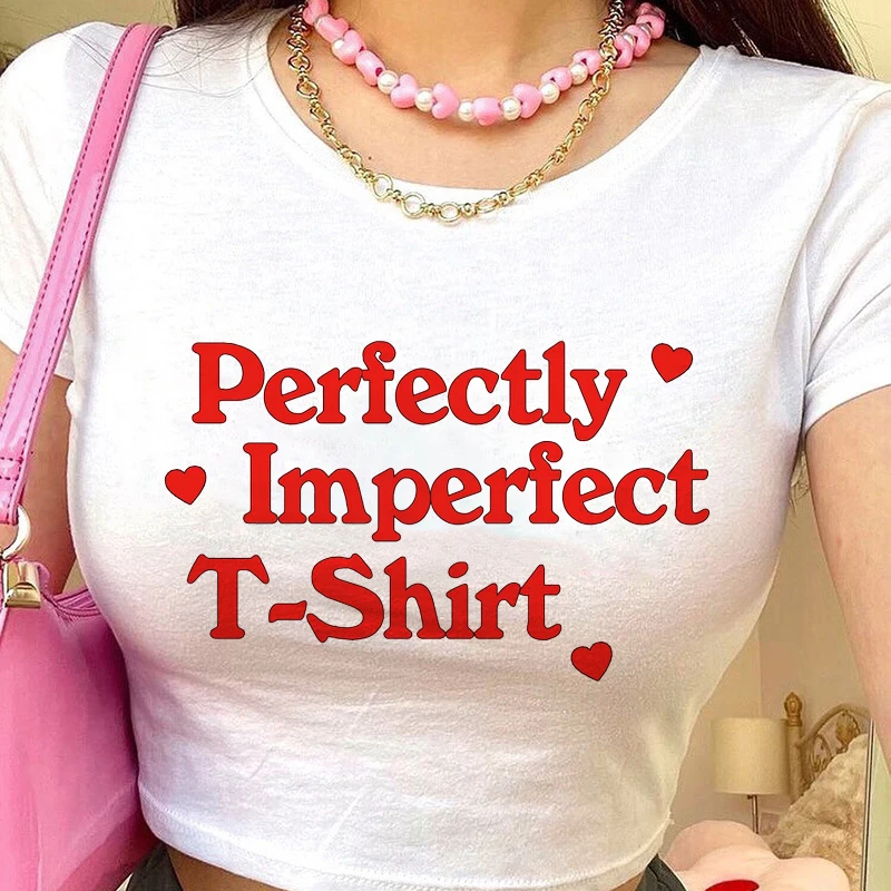 Y2K Fashion Letter Print Cute Baby Tees Summer 2000s Streetwear Harajuku Goth Short Sleeve T-shirts E-girl White Crop Tops Slim
Y2K Fashion Letter Print Cute Baby Tees Summer 2000s Streetwear Harajuku Goth Short Sleeve T-shirts E-girl White Crop Tops Slim