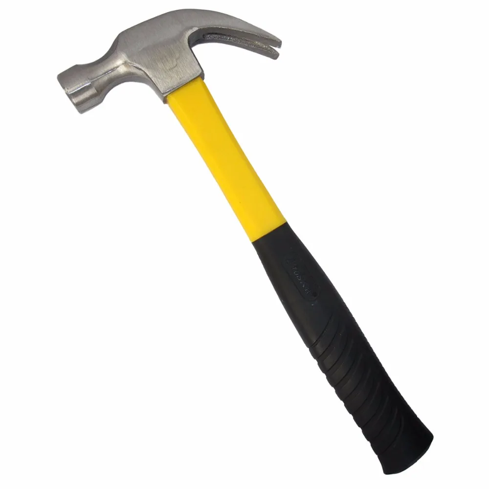 PD-2606 Heavy Duty Curved-Claw Hammer W/Fiberglass Handle Construction Metalworking Household Hammer Tool
PD-2606 Heavy Duty Curved-Claw Hammer W/Fiberglass Handle Construction Metalworking Household Hammer Tool