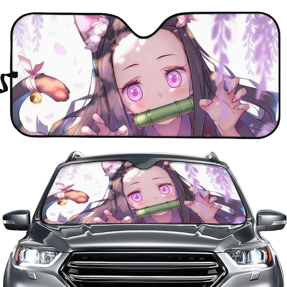 Devil's Blade Car Visor Shade Nezuko-Kamado Anime Windshield Sunshade for Women Auto Interior Protector Keep Your Vehicle Cool
Devil's Blade Car Visor Shade Nezuko-Kamado Anime Windshield Sunshade for Women Auto Interior Protector Keep Your Vehicle Cool