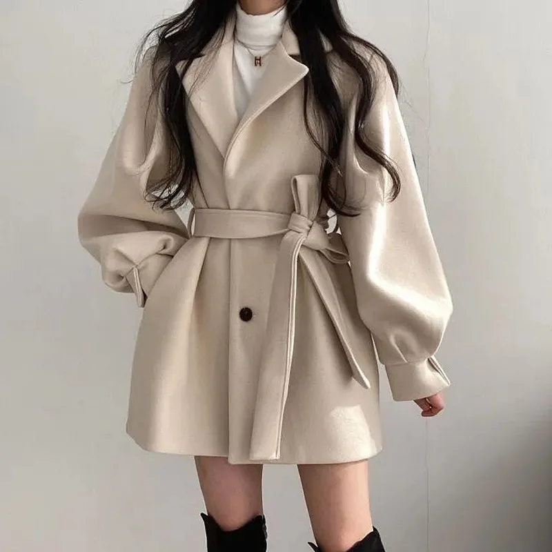 Thickened Wool Coat Women's Winter Clothes 2021 New Fashion Warm Medium and Long Small Windbreaker Woolen Coat
Thickened Wool Coat Women's Winter Clothes 2021 New Fashion Warm Medium and Long Small Windbreaker Woolen Coat