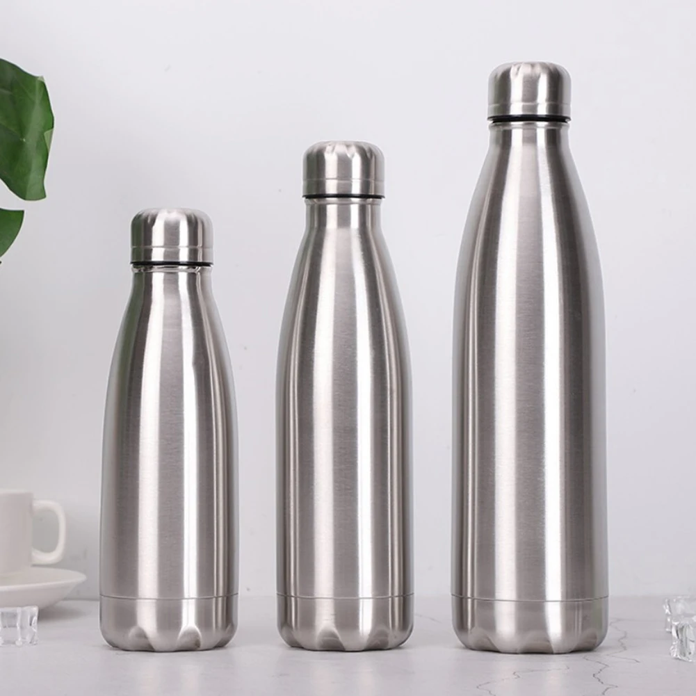 500/750/1000ml Sports Water Bottle Food Grade Stainless Steel Single Wall Leakproof Vacuum Cup Hot Cold Water Bottle
500/750/1000ml Sports Water Bottle Food Grade Stainless Steel Single Wall Leakproof Vacuum Cup Hot Cold Water Bottle