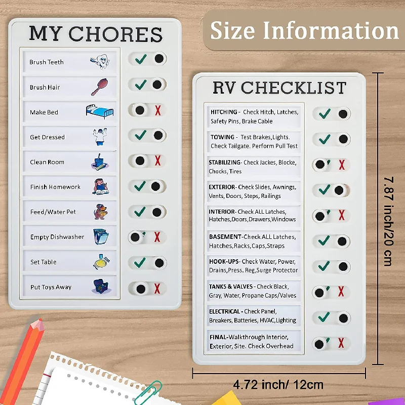 Daily Task Planning Board Detachable Chores Checklist Board Wall Hanging Memo Plastic Board Multi Purpose Student Task Boards
Daily Task Planning Board Detachable Chores Checklist Board Wall Hanging Memo Plastic Board Multi Purpose Student Task Boards