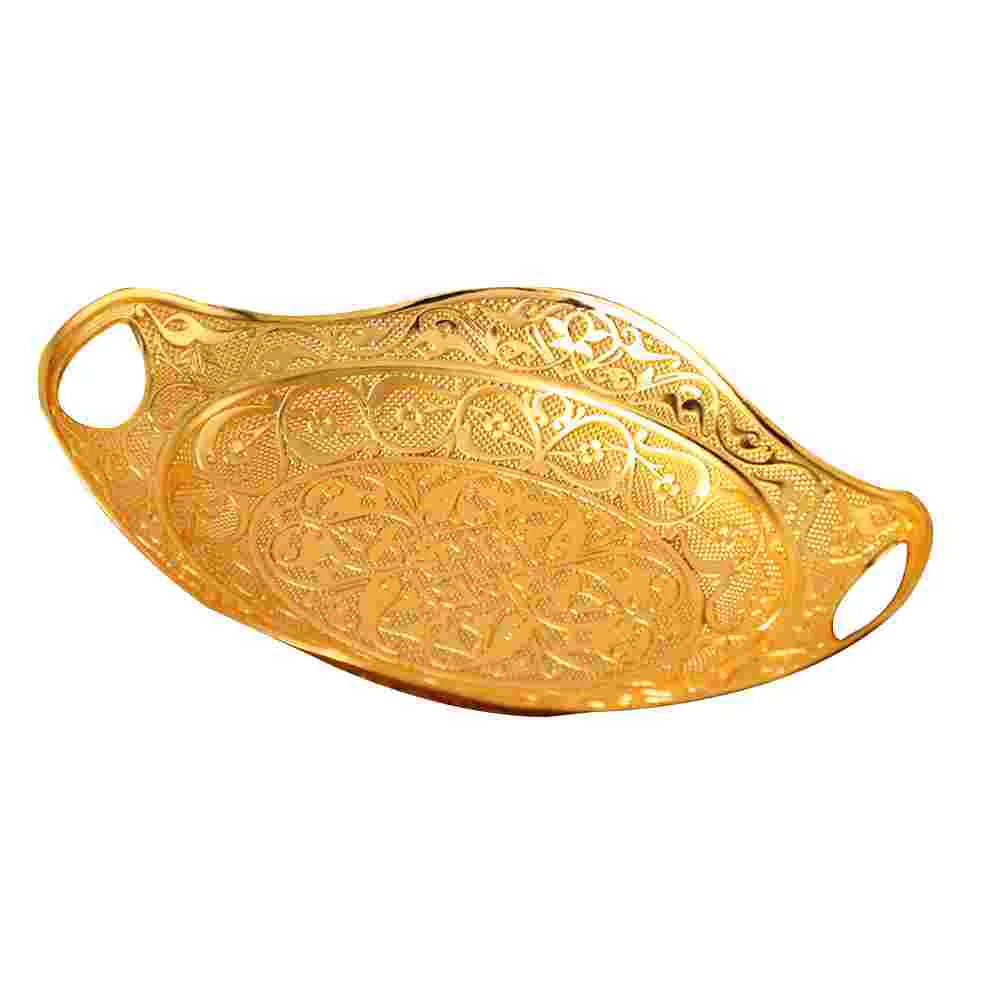 Delicate Fruits Serving Tray Chic Pastry Plate Zine-alloy Fruit Display Tray 
Delicate Fruits Serving Tray Chic Pastry Plate Zine-alloy Fruit Display Tray