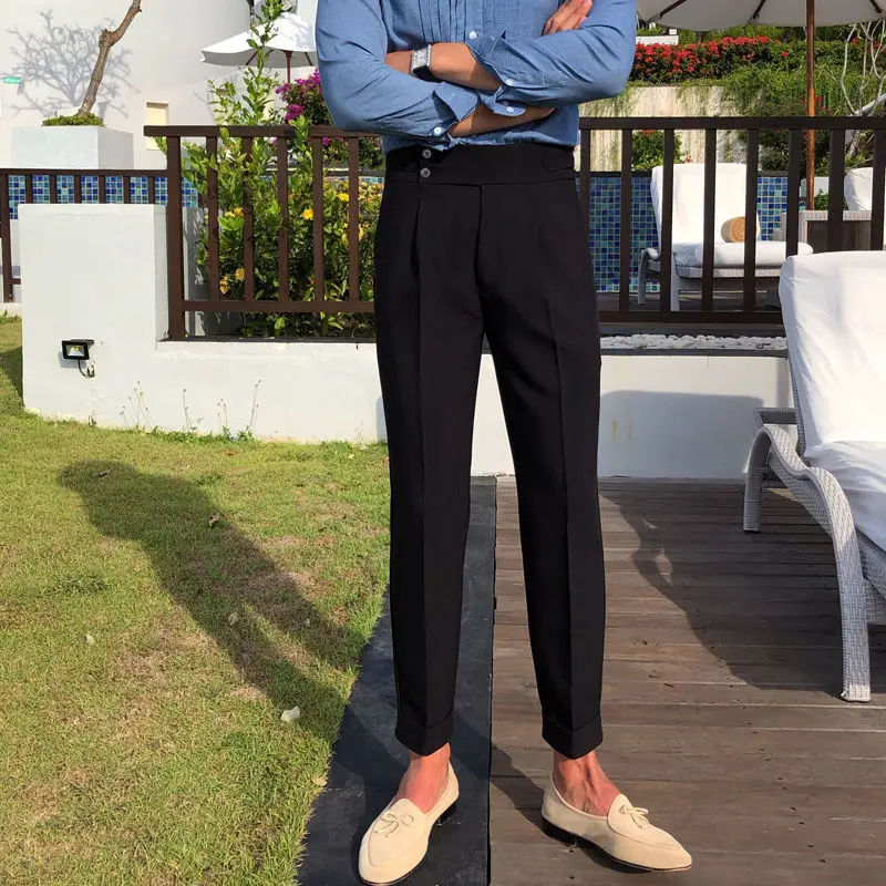 2022 Men Spring Autumn New Fashion Ankle Length Streetwear Pants Men Casual Solid Color Pants Male Straight Suit Trousers A254
2022 Men Spring Autumn New Fashion Ankle Length Streetwear Pants Men Casual Solid Color Pants Male Straight Suit Trousers A254