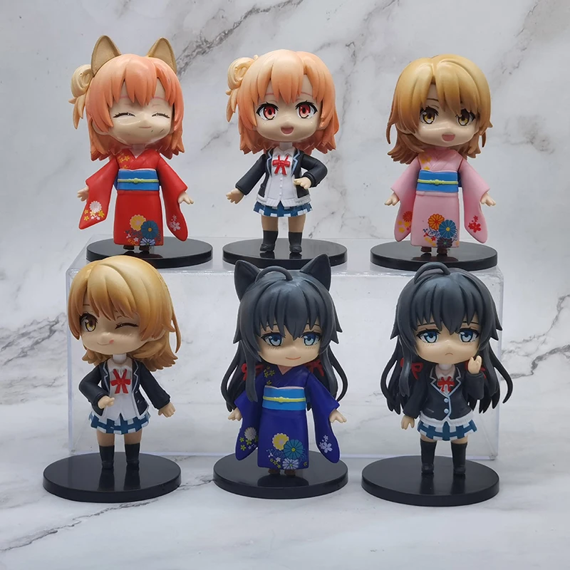 6Pcs/Set 10cm My Teen Romantic Comedy Anime Figure Yui Yuigahama Action Figure Yukino Yukinoshita Figurine Model Toys
6Pcs/Set 10cm My Teen Romantic Comedy Anime Figure Yui Yuigahama Action Figure Yukino Yukinoshita Figurine Model Toys