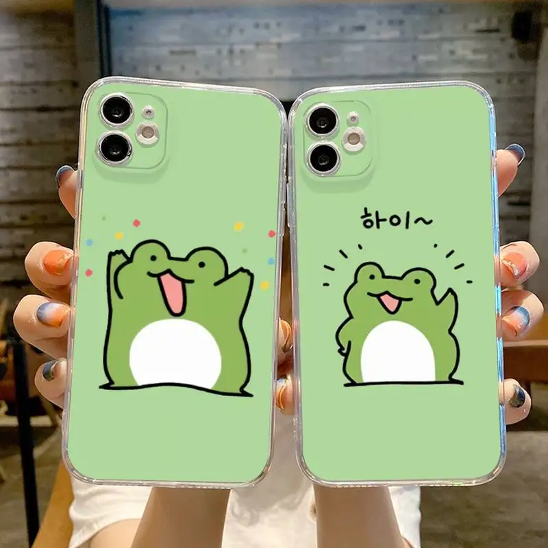 Funny Animal Frog Phone Case Transparent For iphone 13 12 11 Pro Max Mini X XR XS 7 8 6s plus phone Full Coverage Covers
Funny Animal Frog Phone Case Transparent For iphone 13 12 11 Pro Max Mini X XR XS 7 8 6s plus phone Full Coverage Covers