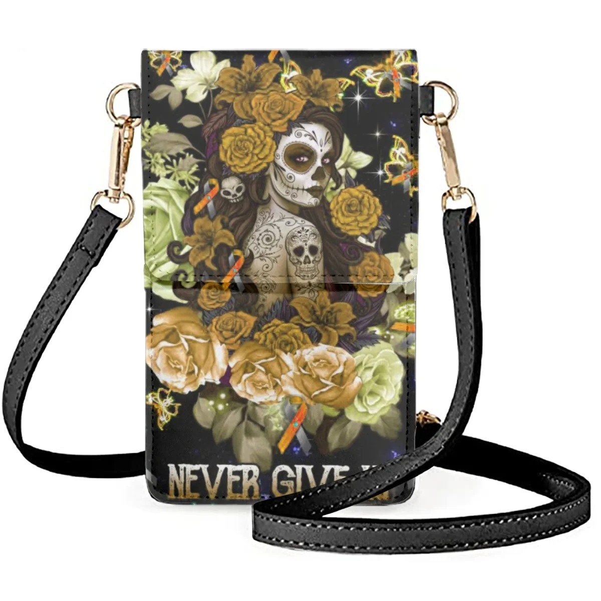 FORUDESIGNS Goth Girl Phone Case Universal Never Give Up Theme Shoulder Bags High Street Female Bow Decoration Bag Clamshell
FORUDESIGNS Goth Girl Phone Case Universal Never Give Up Theme Shoulder Bags High Street Female Bow Decoration Bag Clamshell