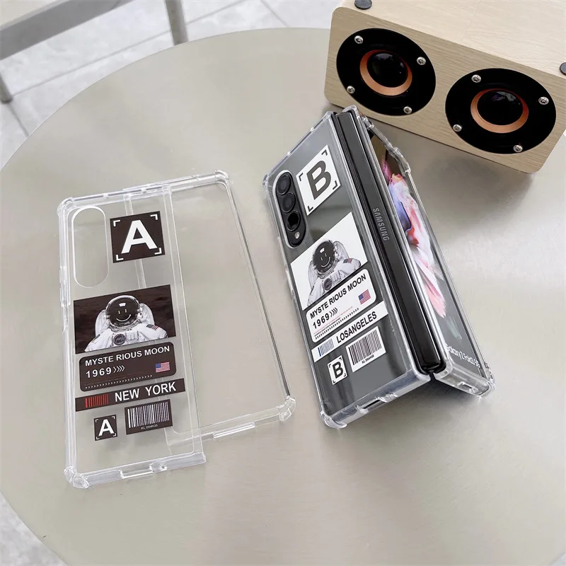 Fashion Spaceman Tag Transparent Phone Case for Samsung Galaxy Z Fold 3 5G Hard PC Back Cover for ZFold3 Case Protective Shell
Fashion Spaceman Tag Transparent Phone Case for Samsung Galaxy Z Fold 3 5G Hard PC Back Cover for ZFold3 Case Protective Shell