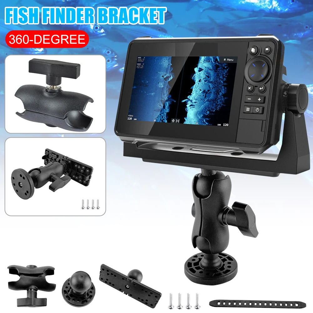 Fish Finder Mount Bracket Ball Head Mount 360-Degree Rotatable Universal Mounting Plate for Canoe Boat Fishing Accessories
Fish Finder Mount Bracket Ball Head Mount 360-Degree Rotatable Universal Mounting Plate for Canoe Boat Fishing Accessories