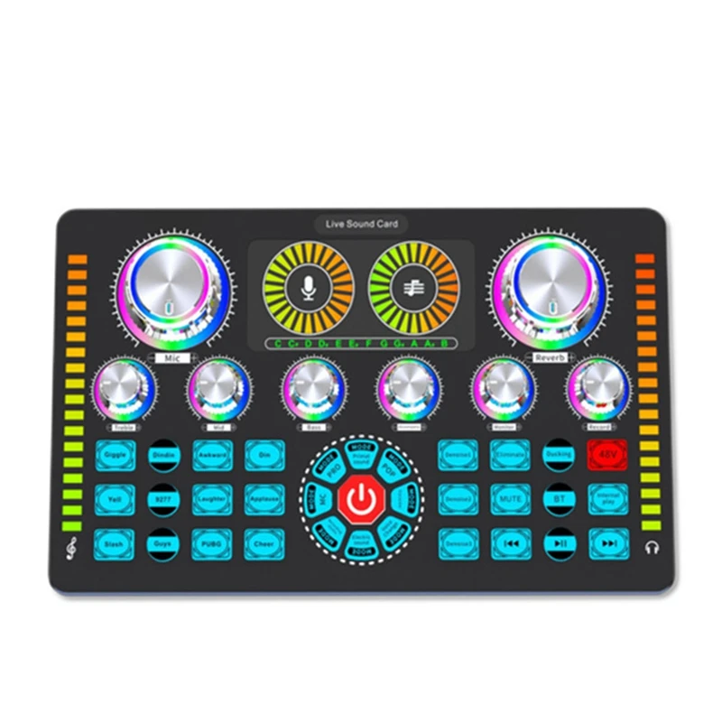 Live Sound Card Bluetooth Microphone Mixer Voice Changer Live Streaming Sound Mixer Karaoke Home
Live Sound Card Bluetooth Microphone Mixer Voice Changer Live Streaming Sound Mixer Karaoke Home