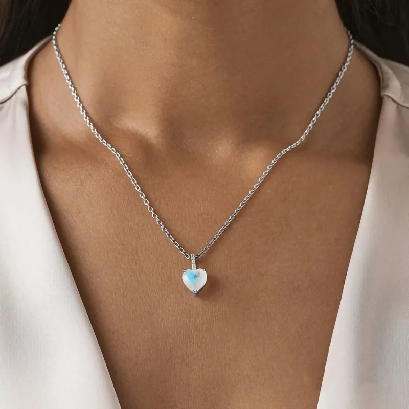 925 Sterling Silver Necklace For Women Crystal Moonstone Beads Charm Chain Versatile Luxury Exquisite Jewelry Holiday Gift
925 Sterling Silver Necklace For Women Crystal Moonstone Beads Charm Chain Versatile Luxury Exquisite Jewelry Holiday Gift