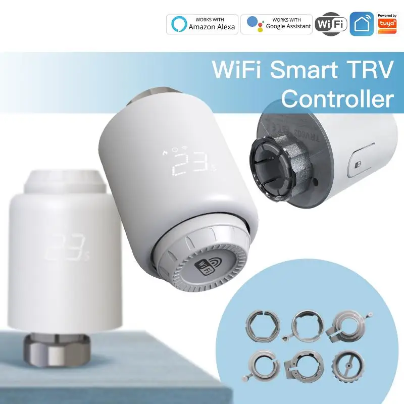 New App Control Temperature Controller Diy Wireless Wifi Smart Thermostatic Switch Programmable Tuya Thermostatic Radiator Valve 
New App Control Temperature Controller Diy Wireless Wifi Smart Thermostatic Switch Programmable Tuya Thermostatic Radiator Valve