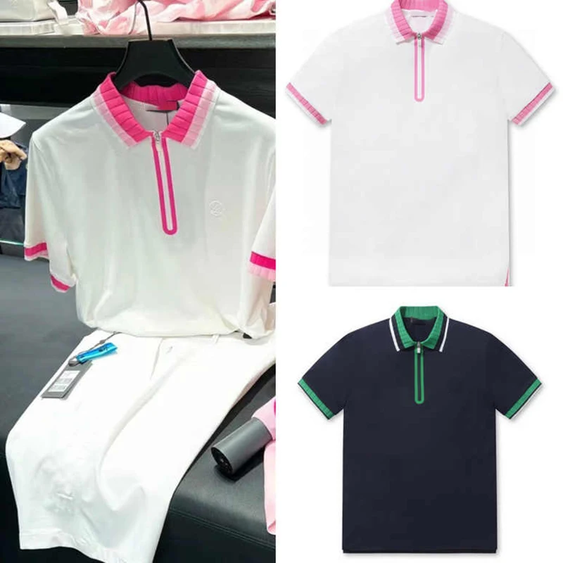 2022 Summer New Golf clothing men's lapel color insert short-sleeved T-shirt GOLF sports quick-drying breathable fashion top
2022 Summer New Golf clothing men's lapel color insert short-sleeved T-shirt GOLF sports quick-drying breathable fashion top