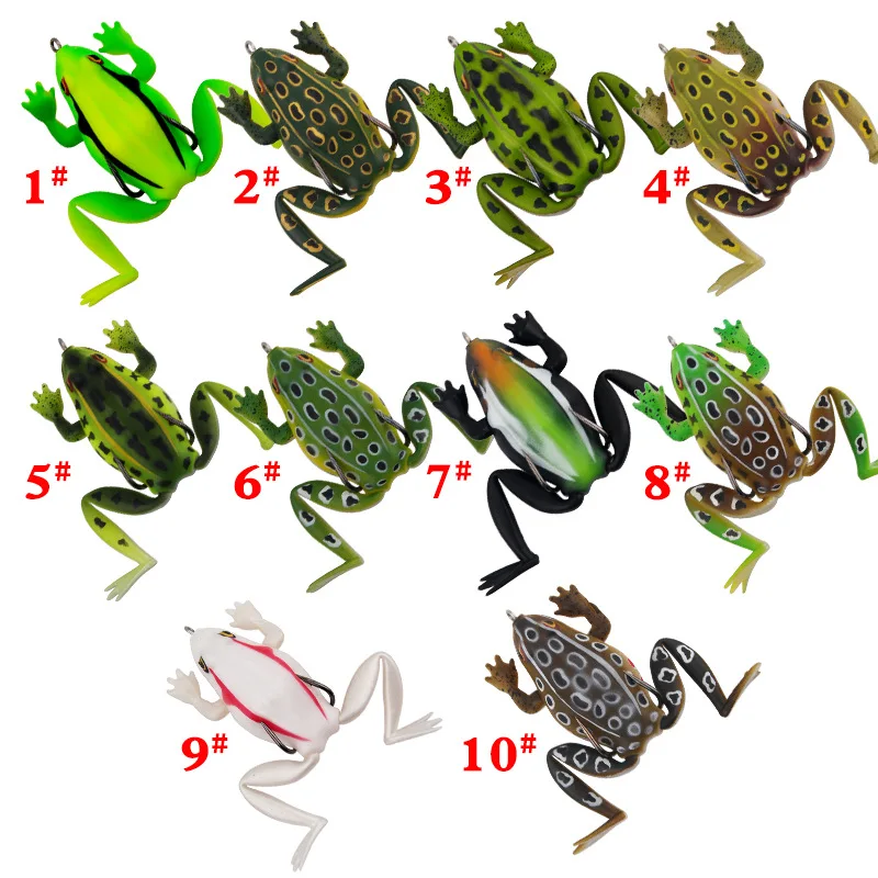 Fishing Lures with 3D Eyes Simulation Frog Shape Lure with Quality Hooks Fishing Tools
Fishing Lures with 3D Eyes Simulation Frog Shape Lure with Quality Hooks Fishing Tools
