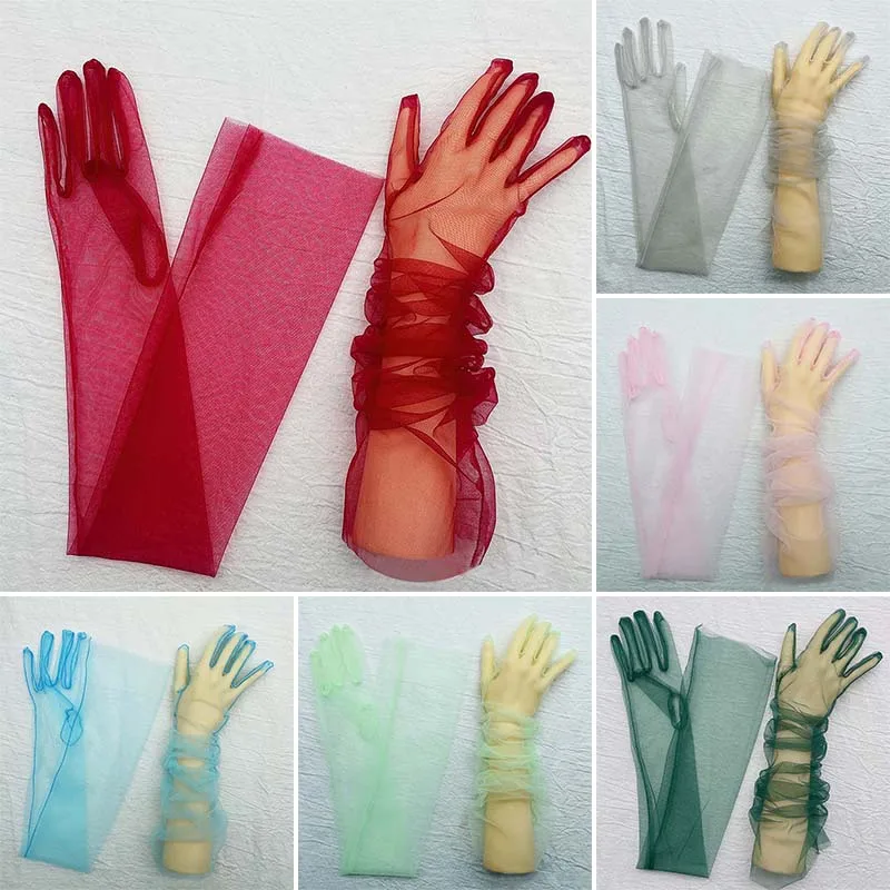 1Pair Net Yarn Lace Gloves Long Tulle Mesh Lace Mittens Sunscreen Wedding Dress Decoration Accessories For Grace Women Wholesale 
1Pair Net Yarn Lace Gloves Long Tulle Mesh Lace Mittens Sunscreen Wedding Dress Decoration Accessories For Grace Women Wholesale