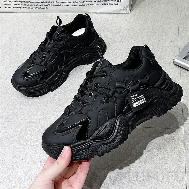 2022 High Quality PU Platform Shoes New Women Casual Shoes Breathable Outdoor Thick Sole Chunky Sneakers Zapatillas Mujer
2022 High Quality PU Platform Shoes New Women Casual Shoes Breathable Outdoor Thick Sole Chunky Sneakers Zapatillas Mujer