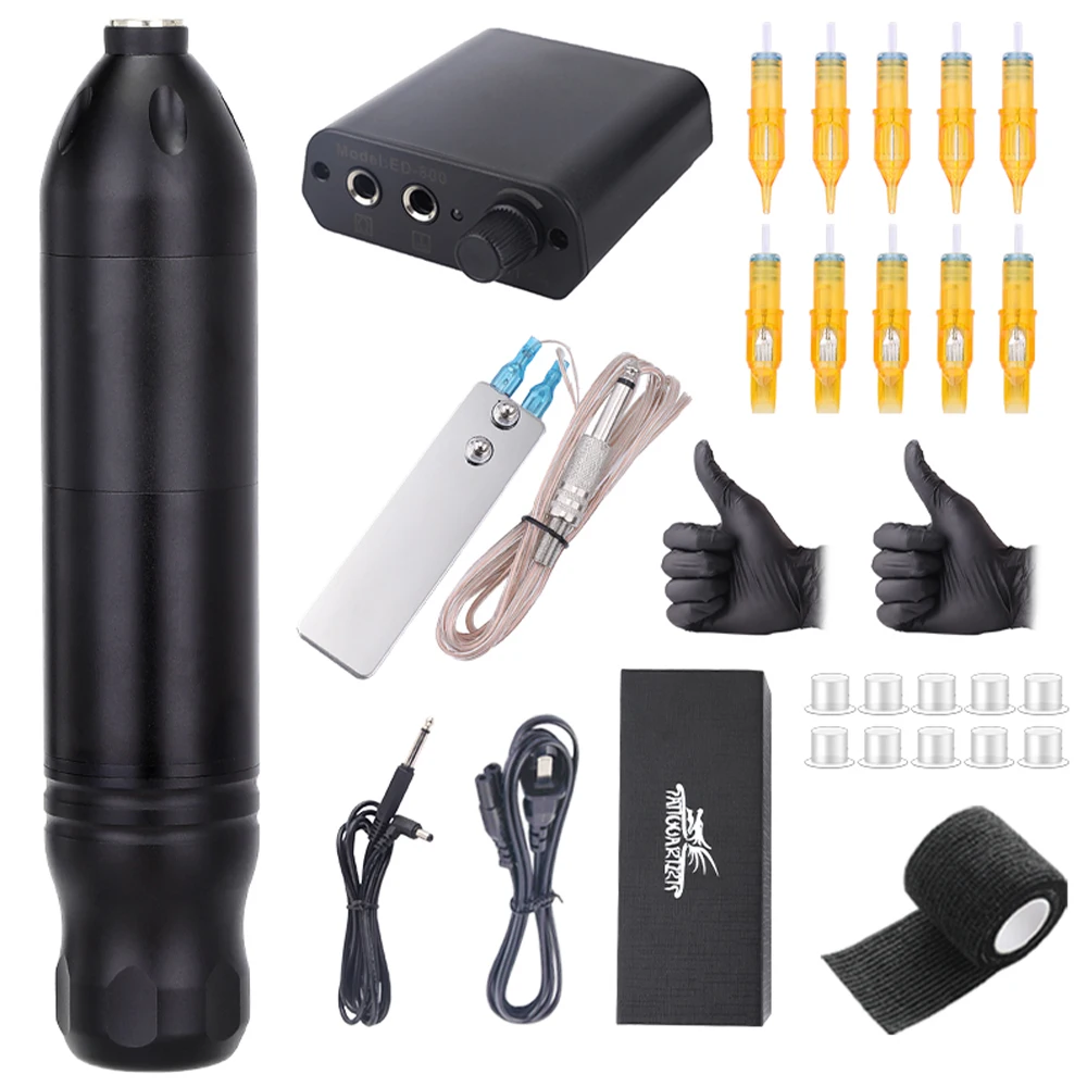 Professional Tattoo Machine Set Rotary Tattoo Pen Set Tattoo Power Supply With Cartridges Needles Tattoo Gun Kit Complete
Professional Tattoo Machine Set Rotary Tattoo Pen Set Tattoo Power Supply With Cartridges Needles Tattoo Gun Kit Complete