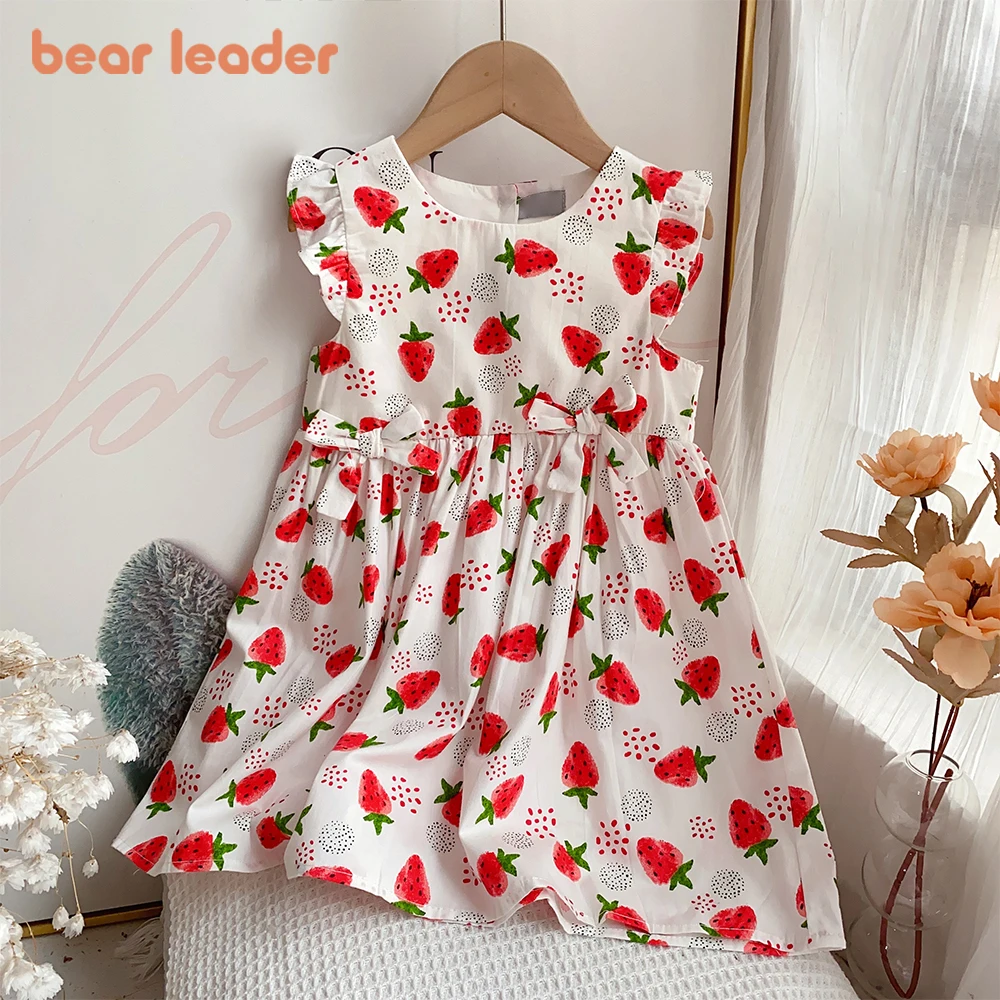 Bear Leader Strawberry Print Summer Kids Girls Dresses Flying Sleeve Bow Vestidos Cotton Kids Clothes Baby Girls Princess Dress
Bear Leader Strawberry Print Summer Kids Girls Dresses Flying Sleeve Bow Vestidos Cotton Kids Clothes Baby Girls Princess Dress