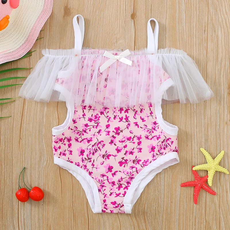 Kid Baby Girl Swimsuit Summer Pink Floral Print Bow Mesh Off Shoulder Hollow Waist Short Sleeve Holiday Beachwear
Kid Baby Girl Swimsuit Summer Pink Floral Print Bow Mesh Off Shoulder Hollow Waist Short Sleeve Holiday Beachwear