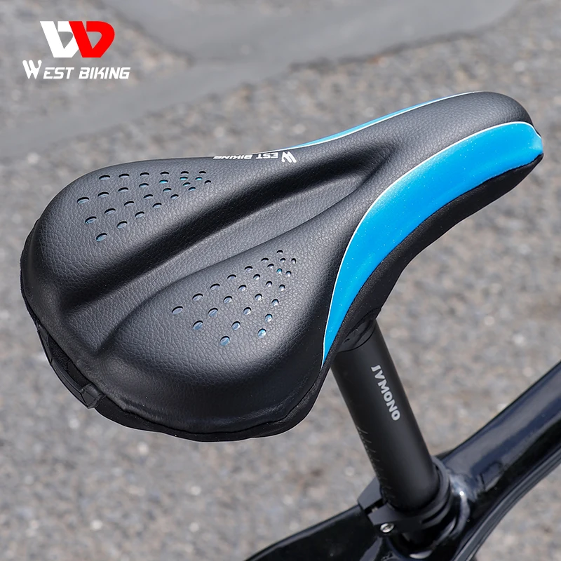 WEST BIKING Gel Bicycle Seat Cover Soft Foam Waterproof PU Leather Comfort Saddle Cover MTB Road Bike Accessories
WEST BIKING Gel Bicycle Seat Cover Soft Foam Waterproof PU Leather Comfort Saddle Cover MTB Road Bike Accessories