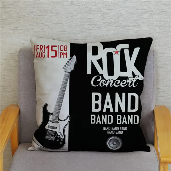 Декоративная наволочка Rock Music Print 40x40 см
Декоративная наволочка Rock Music Print 40x40 см