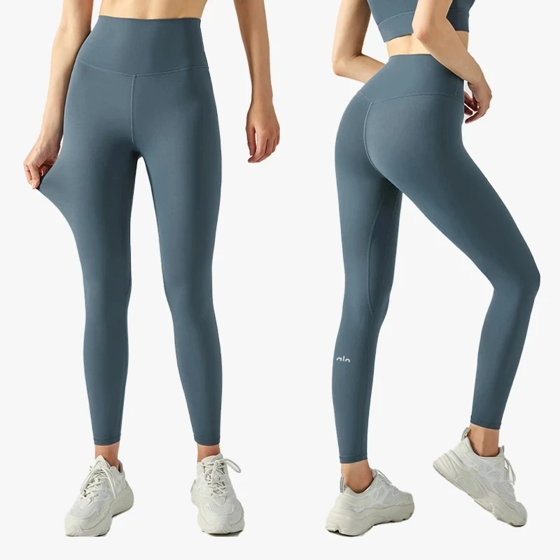 

With Logo Women's Gym Clothing Sports Push Up Lycra Yoga Pants Scrunch Bum Leggings Workout Running Tights Ladies Sportswear