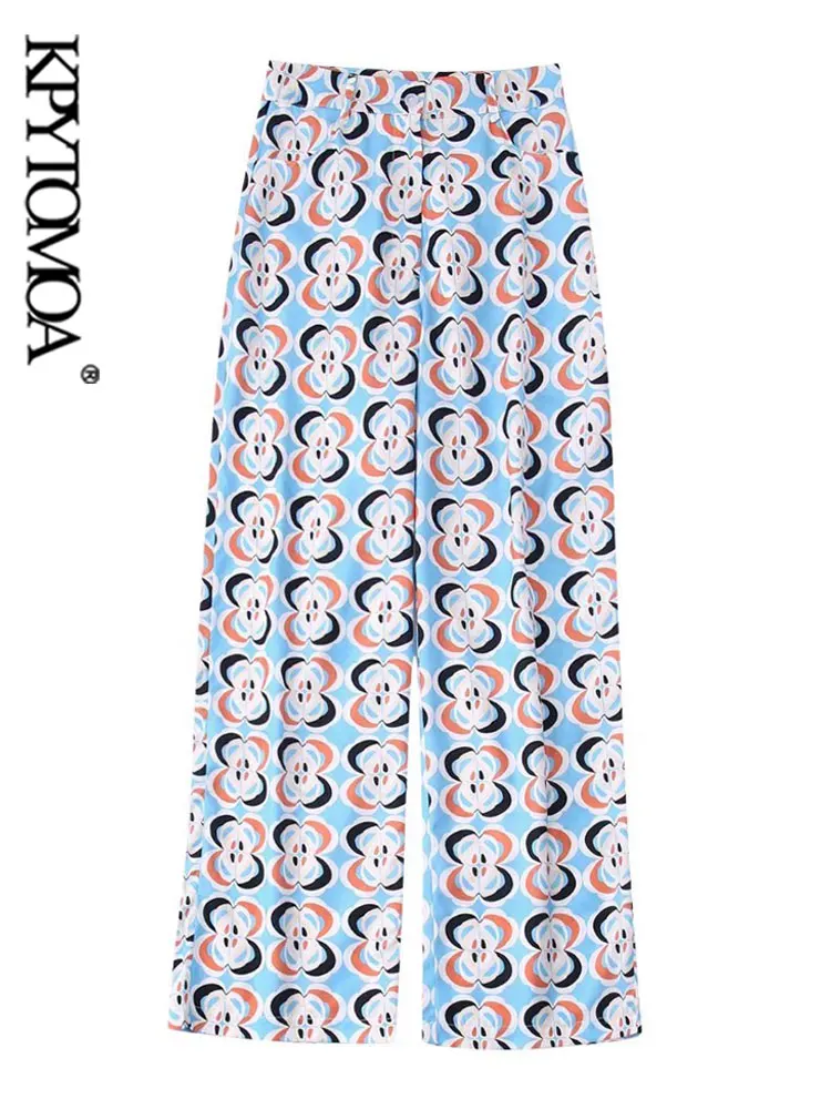 KPYTOMOA Women Fashion Side Pockets Geometric Print Wide Leg Pants Vintage High Waist Zipper Fly Female Trousers Mujer
KPYTOMOA Women Fashion Side Pockets Geometric Print Wide Leg Pants Vintage High Waist Zipper Fly Female Trousers Mujer