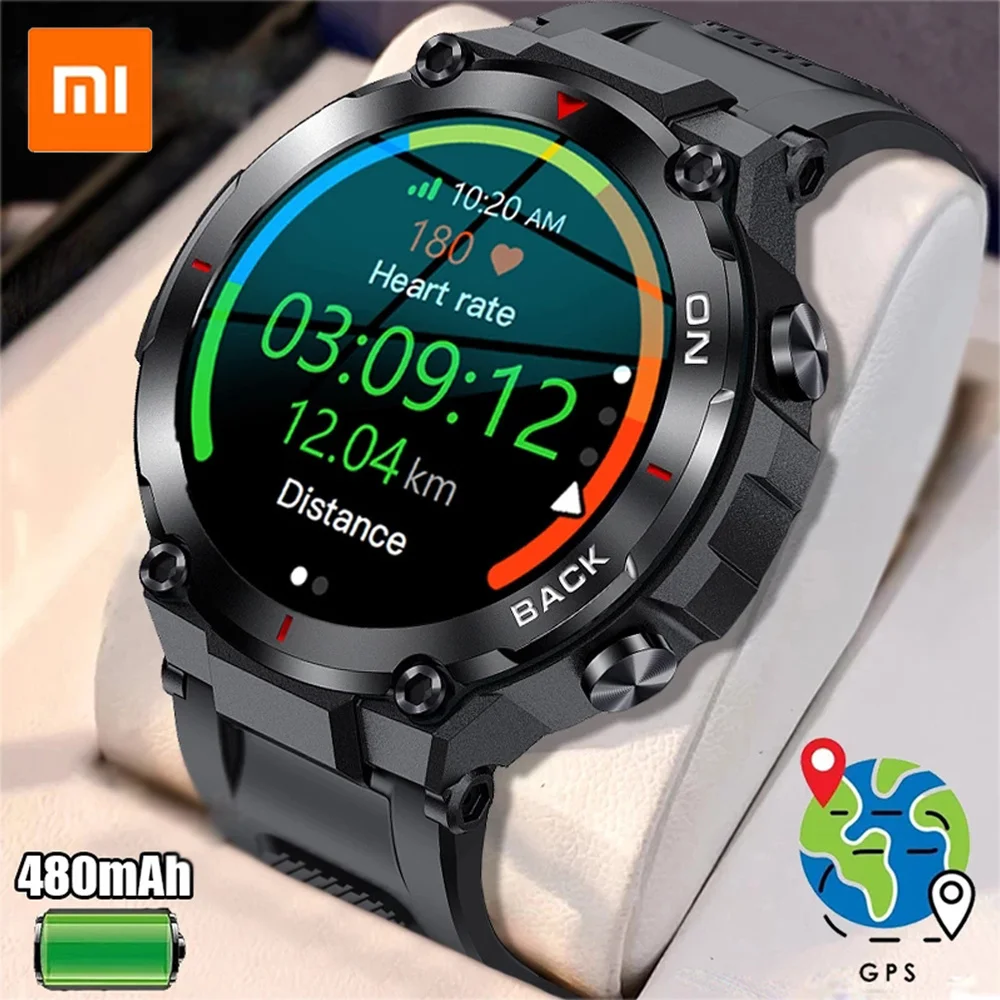 

Смарт-часы XIAOMI 2023 GPS спортивный фитнес-браслет напоминание о звонках пульсометр IP68 Водонепроницаемые Смарт-часы для мужчин Android IOS часы