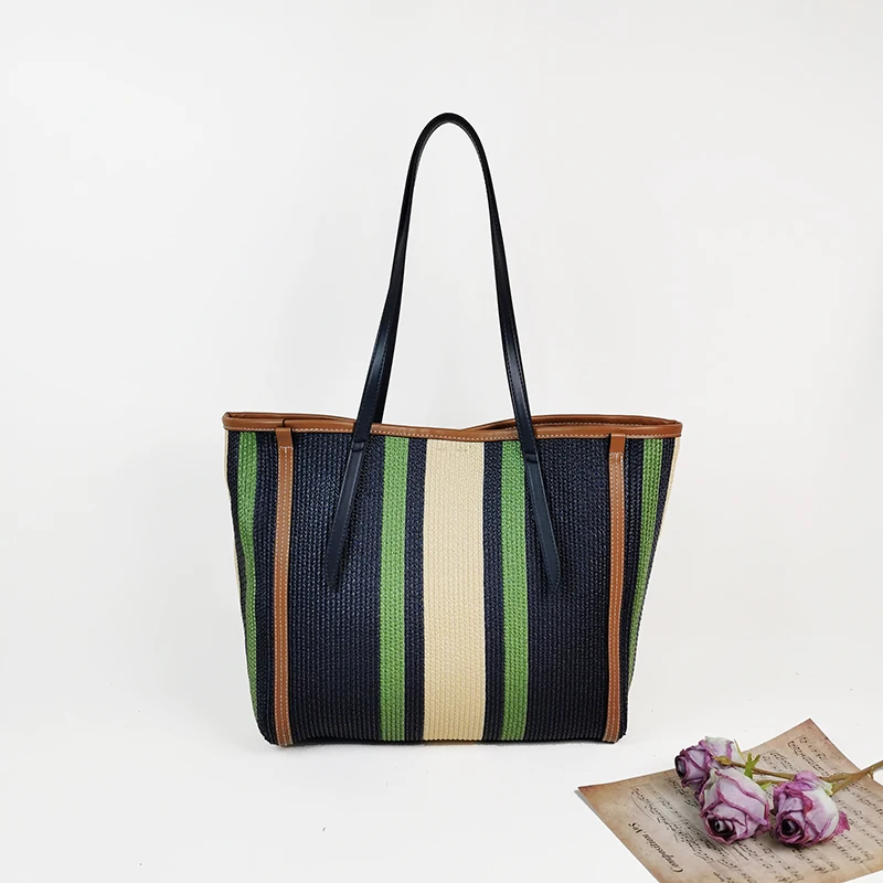 Large Capacity Pp Material Shoulder Bag for Women Hand-Woven Straw Bag Summer Holiday Travel Beac Tote Bag Female Shopping Bag
Large Capacity Pp Material Shoulder Bag for Women Hand-Woven Straw Bag Summer Holiday Travel Beac Tote Bag Female Shopping Bag