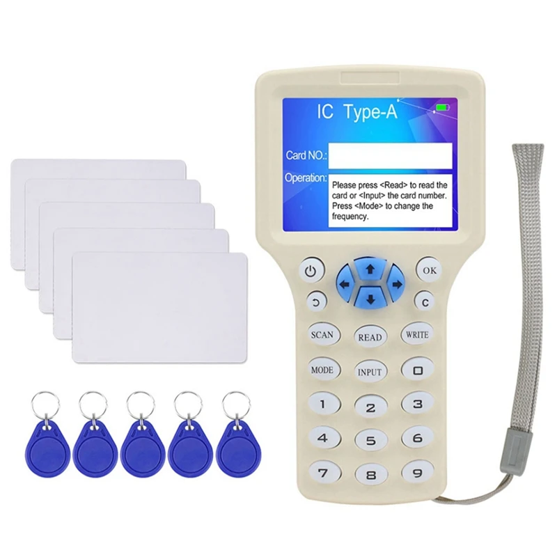 2X 10 Frequency NFC Smart Card Reader Writer RFID Copier Duplicator 125Khz 13.56Mhz USB Copy Encrypted Key Card UID
2X 10 Frequency NFC Smart Card Reader Writer RFID Copier Duplicator 125Khz 13.56Mhz USB Copy Encrypted Key Card UID