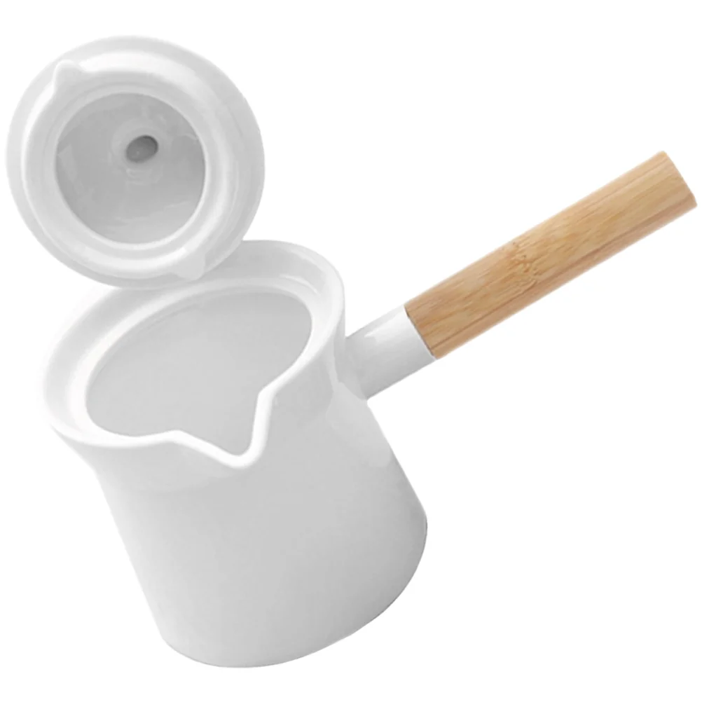 Cabilock Coffee Creamer 350Ml White Mini Ceramic Milk Pot Tea Brewer Wooden Handle Design
Cabilock Coffee Creamer 350Ml White Mini Ceramic Milk Pot Tea Brewer Wooden Handle Design