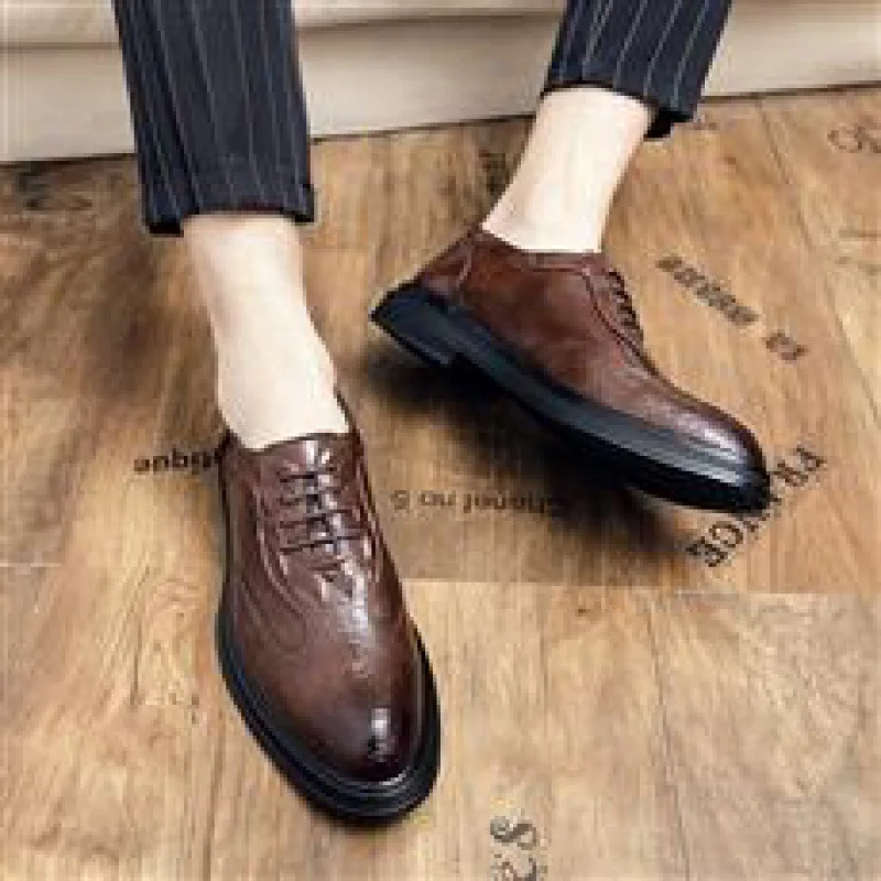 Leather Shoes Men's Height Increasing Men's British Formal Wear Business Black Casual Suit Wedding Groom's Shoes Young Men's Luc
Leather Shoes Men's Height Increasing Men's British Formal Wear Business Black Casual Suit Wedding Groom's Shoes Young Men's Luc