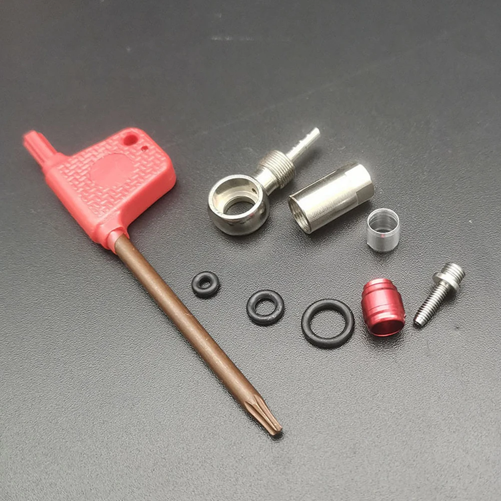 Disc Brake Banjo Connector Set Tools Road Bike Steel Banjo Kit Bicycle Disc Brake Black+Red+Silver Caliper For-Sram
Disc Brake Banjo Connector Set Tools Road Bike Steel Banjo Kit Bicycle Disc Brake Black+Red+Silver Caliper For-Sram