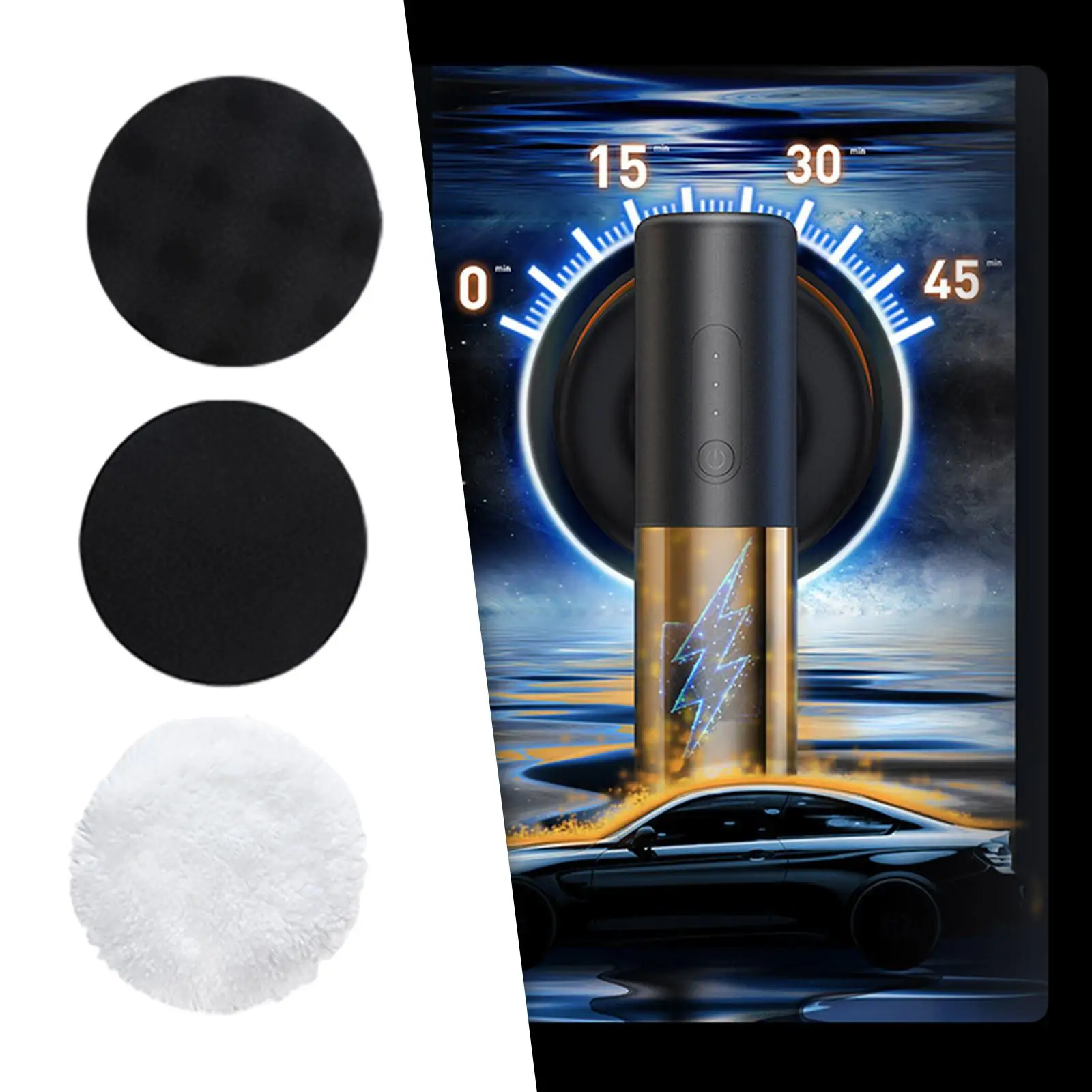 3pcs Polishing Pads Car Polishing Machine Electric Wireless Polisher 3800rpm Adjustable Speed Auto Waxing Tools Accessories
3pcs Polishing Pads Car Polishing Machine Electric Wireless Polisher 3800rpm Adjustable Speed Auto Waxing Tools Accessories