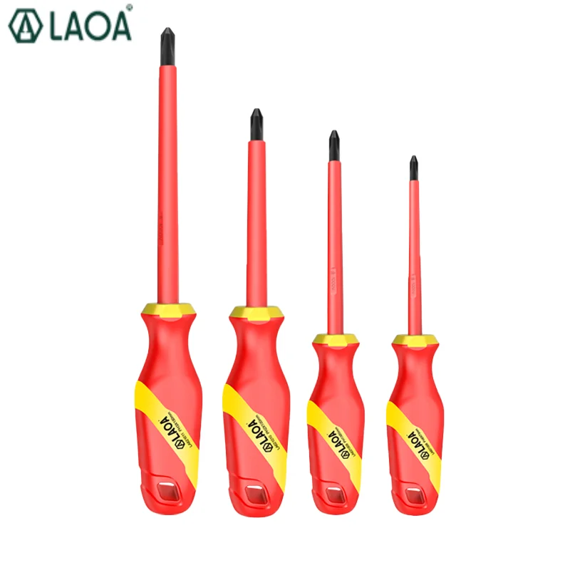 LAOA VDE Insulated Screwdriver 1000V Slotted Phillips Screw Driver Bits Kit Multi-purpose Magnetic Electrican DIY Repair Tools
LAOA VDE Insulated Screwdriver 1000V Slotted Phillips Screw Driver Bits Kit Multi-purpose Magnetic Electrican DIY Repair Tools