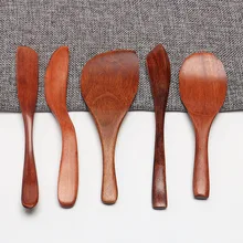 1pc Japanese Style Butter Knives Bread Salad Jam Knives High Quality Kitchen Cutlery Wooden Knife Wooden Tableware Set