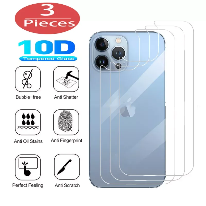 3Pcs BACK Protection Glass For Apple iPhone 13 Pro Max mini 12 11 X XR Xs 7 8 Plus iPhone13 iPhone11 Tempered Screen Cover Film
3Pcs BACK Protection Glass For Apple iPhone 13 Pro Max mini 12 11 X XR Xs 7 8 Plus iPhone13 iPhone11 Tempered Screen Cover Film