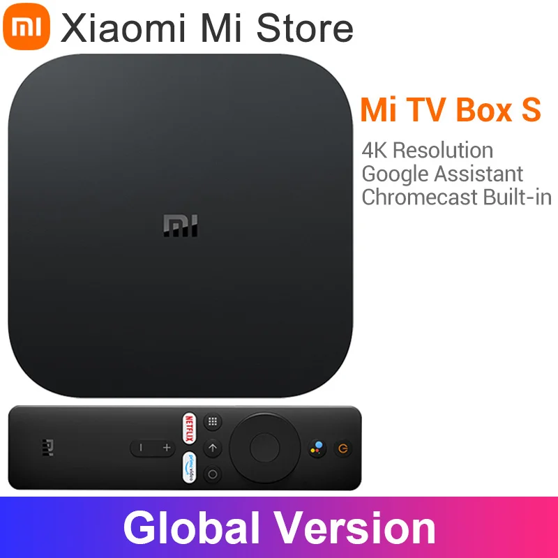 Genuine global version xiaomi mi tv box s 4k ultra hd Cortex-A53 quad core android 9.0 wifi google assistant smart media player
Genuine global version xiaomi mi tv box s 4k ultra hd Cortex-A53 quad core android 9.0 wifi google assistant smart media player
