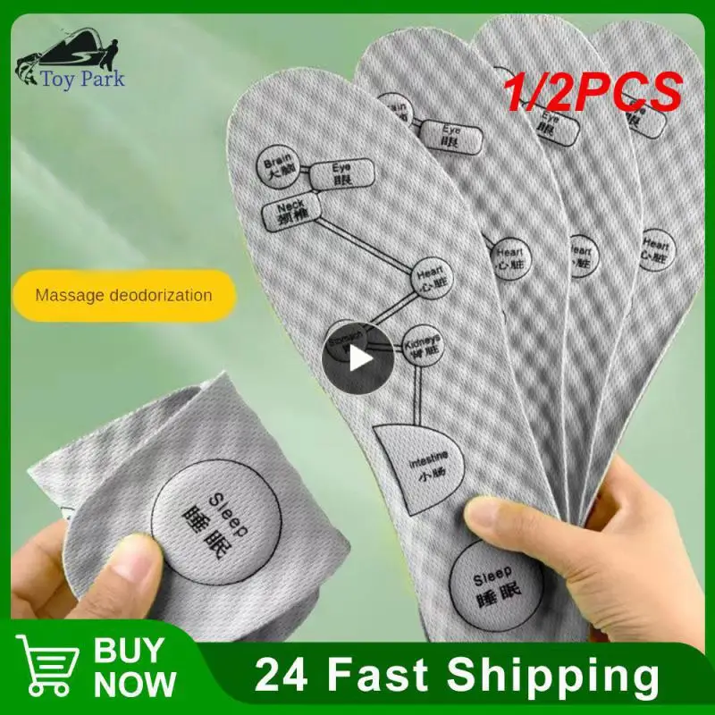 1/2PCS Foot Acupressure Insole Men Women Soft Breathable Sports Cushion Inserts Sweat-absorbing Deodorant Insole Shoe Pads
1/2PCS Foot Acupressure Insole Men Women Soft Breathable Sports Cushion Inserts Sweat-absorbing Deodorant Insole Shoe Pads
