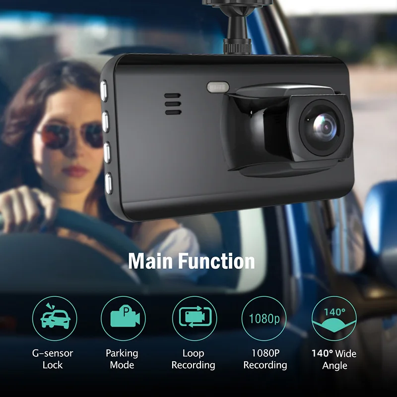HD 1080P Dash Cam Car DVR Dash Camera Dual Lens 24H Parking Monitor Video Recorder Motion Detection Front Rear Driving Recorder
HD 1080P Dash Cam Car DVR Dash Camera Dual Lens 24H Parking Monitor Video Recorder Motion Detection Front Rear Driving Recorder