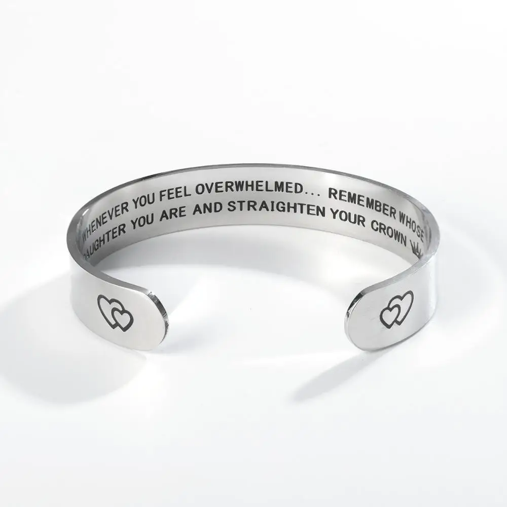 

Stainless Steel Bracelets Jewelry Bracelets Birthday Graduation Gift for Grand Daughter Bracelet To My Son From Mom and Dad