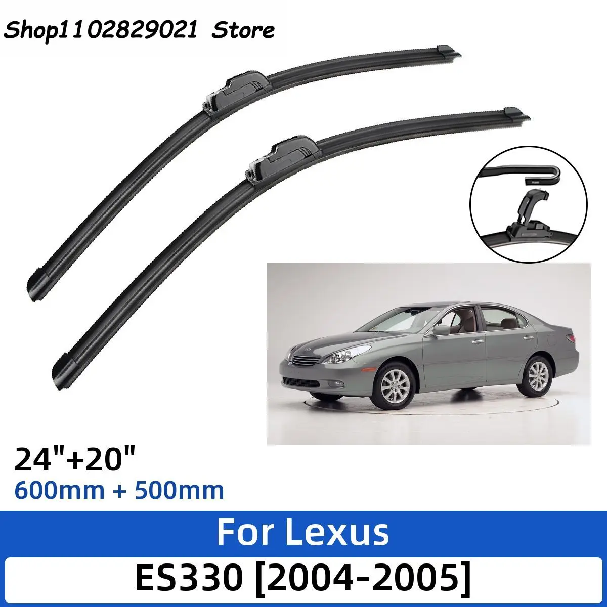 2PCS For Lexus ES330 2004-2005 24"+20" Front Wiper Blades Windshield Windscreen Window Cutter Accessories 2004 2005
2PCS For Lexus ES330 2004-2005 24"+20" Front Wiper Blades Windshield Windscreen Window Cutter Accessories 2004 2005